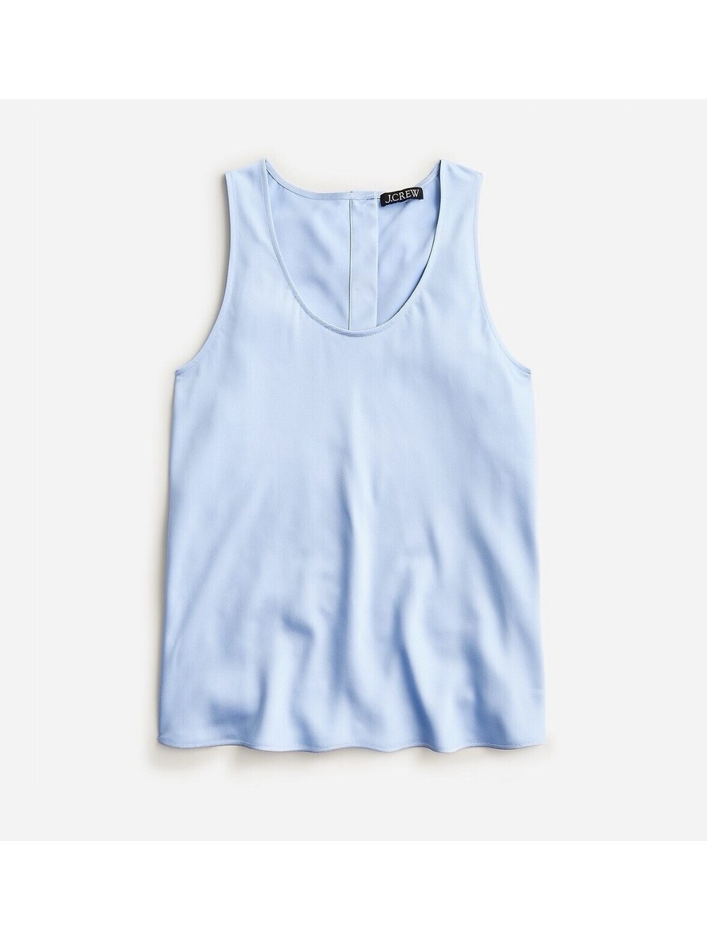 J.CREW NWOT Women’s Sleeveless Shell Top in Everday Crepe In Frozen Lake-XS
